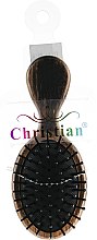 Духи, Парфюмерия, косметика Расческа для волос "Мини", CR-4262, черно-золотая - Christian