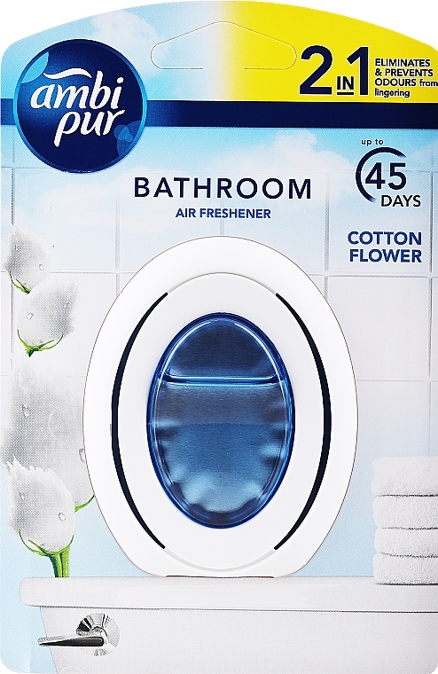 Ароматизатор для ванны "Хлопок" - Ambi Pur Bathroom Cotton Flower Scent — фото N1