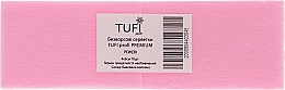 Безворсовые салфетки плотные, 4х6см, 70 шт, розовые - Tufi Profi Premium — фото N1