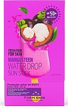 Сонцезахисний стік - Farm Skin Fresh Food For Skin Mangosteen Water Drop Sun Stick SPF50+ — фото N2
