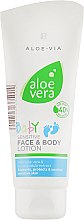 Парфумерія, косметика Дитячий лосьйон для обличчя і тіла - LR Health & Beauty Aloe Via Baby Sensitive Face&Body Lotion