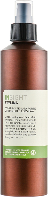 Лак для волосся, сильної фіксації  - Insight Styling Strong Hold Ecospray — фото N1