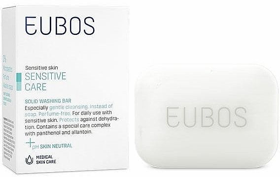 Мыло для чувствительной кожи - Eubos Med Sensitive Care Solid Washing Bar — фото N1