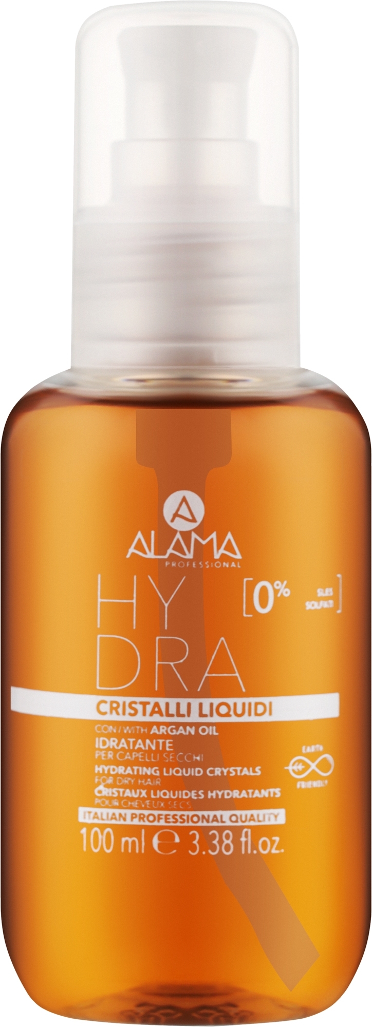 Жидкие увлажняющие кристаллы для сухих волос - Alama Hydra Elisir Oil — фото 100ml