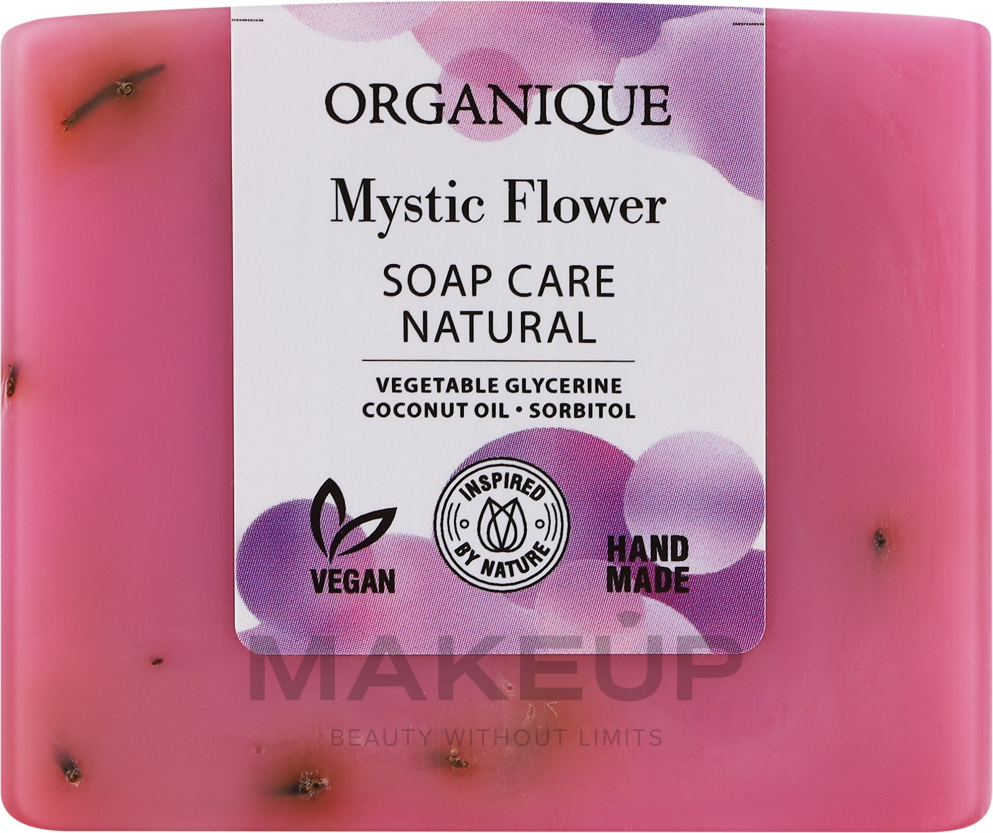 Натуральное питательное мыло - Organique Soap Care Natural Mystic Flower — фото 100g