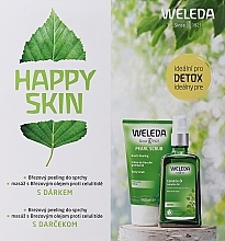 Набор - Weleda Happy Skin (b/peel/150ml + b/oil/100ml + towel) — фото N2