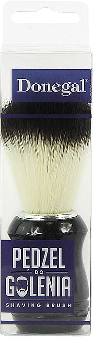 Помазок для бритья, 4602, черный с белым - Donegal Shaving Brush — фото N2