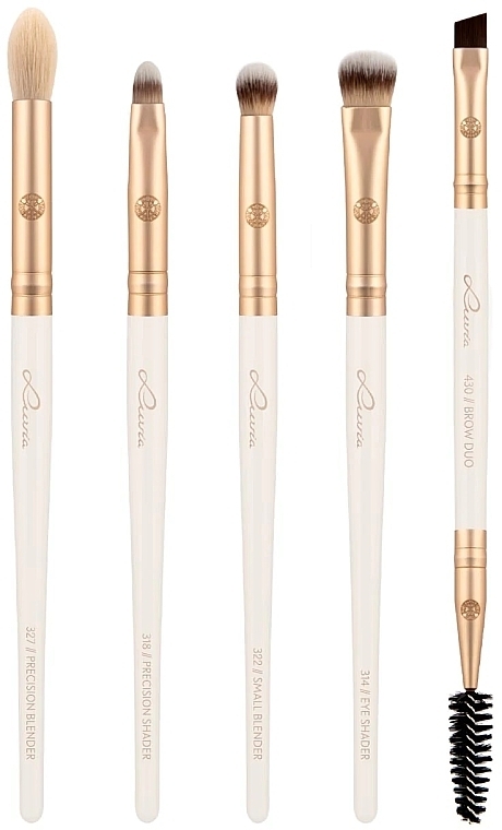 Набір пензлів для макіяжу, 8 шт. - Luvia Cosmetics Prime Vegan Champagne Brush Set — фото N3