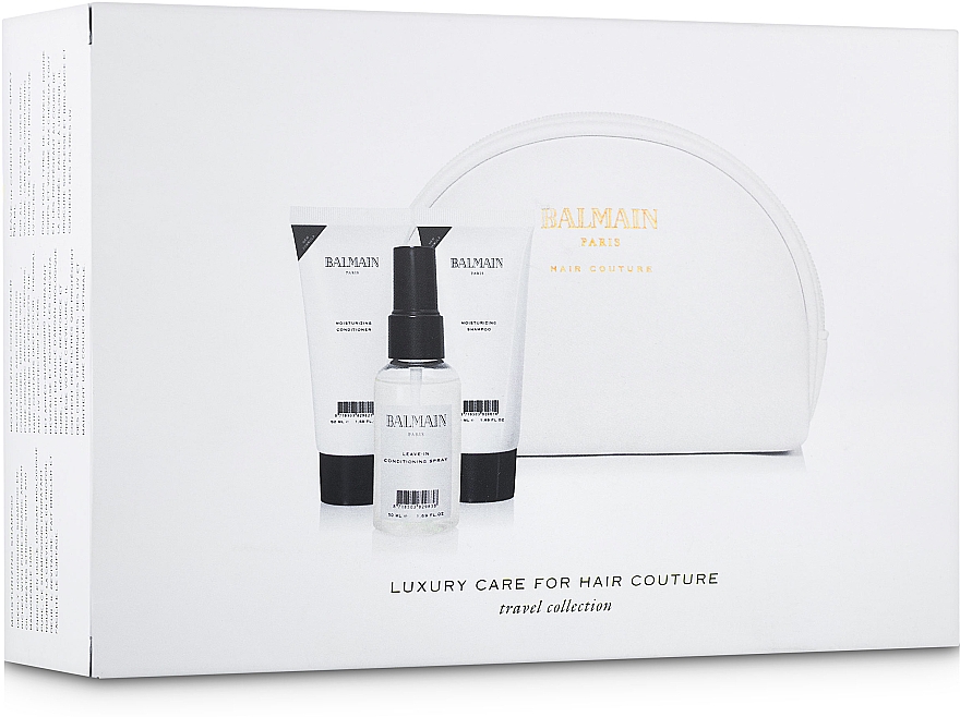 Набор для ухода за волосами - Balmain Paris Hair Couture Cosmetic Care Bag (spray/50ml + shm/50ml + cond/50ml + bag) — фото N2