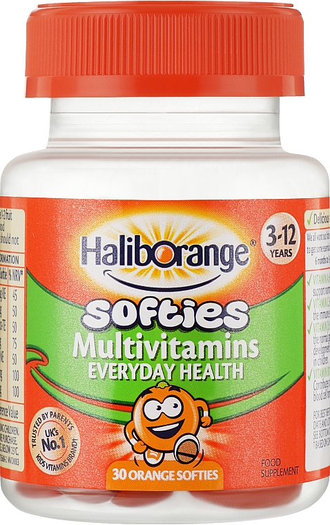 Мультивитамины для детей, апельсин - Haliborange Kids Multivitamin Orange — фото N1
