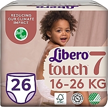 Підгузки-трусики дитячі Touch Pants 7 (16-26 кг), 26 шт. - Libero — фото N1