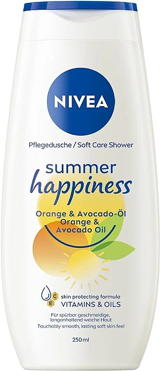 Гель для душу «Літнє щастя» - Nivea Summer Happiness Orange — фото N2