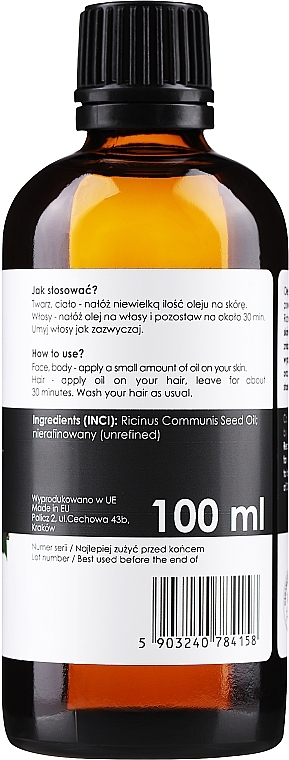 100% натуральна рицинова олія - Your Natural Side Oil — фото N4