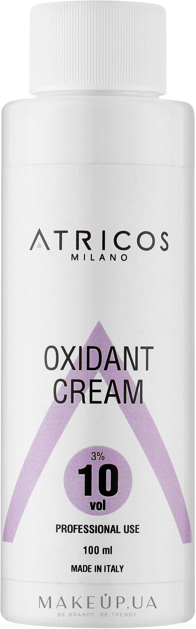 Оксидант-крем для окрашивания и осветления прядей - Atricos Oxidant Cream 10 Vol 3% — фото 100ml