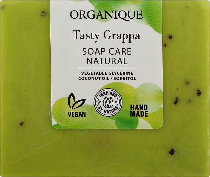 Натуральное питательное мыло - Organique Soap Care Natural Tasty Grappa — фото N1