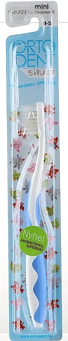 Детская зубная щетка "Silver Kids Smile", голубая - Orto-Dent Mini Toothbrush — фото N1