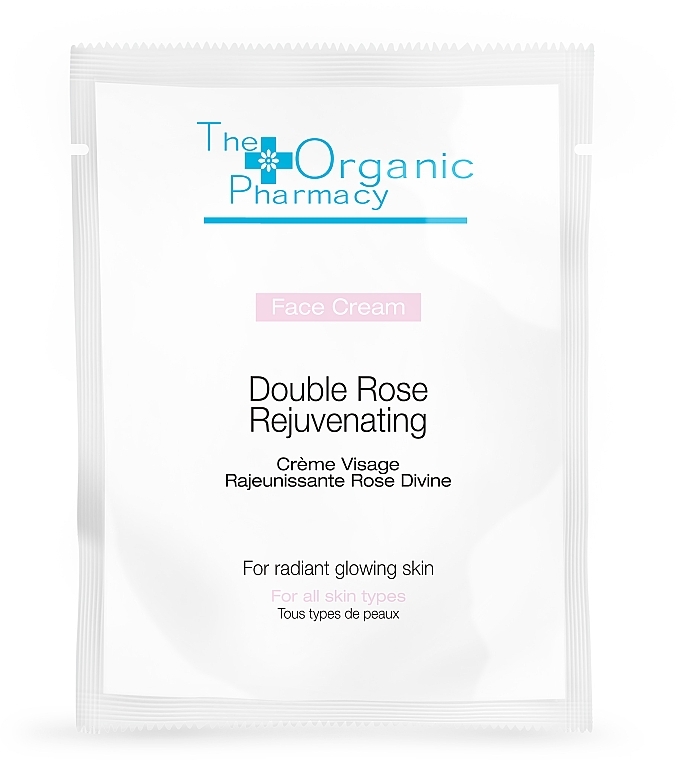 Омолоджувальний денний крем для обличчя - The Organic Pharmacy Double Rose Rejuvenating Face Cream (пробник) — фото N1