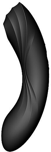 Вакуумний вібратор, 17 см, чорний - Satisfyer Curvy Trinity 4 — фото N5