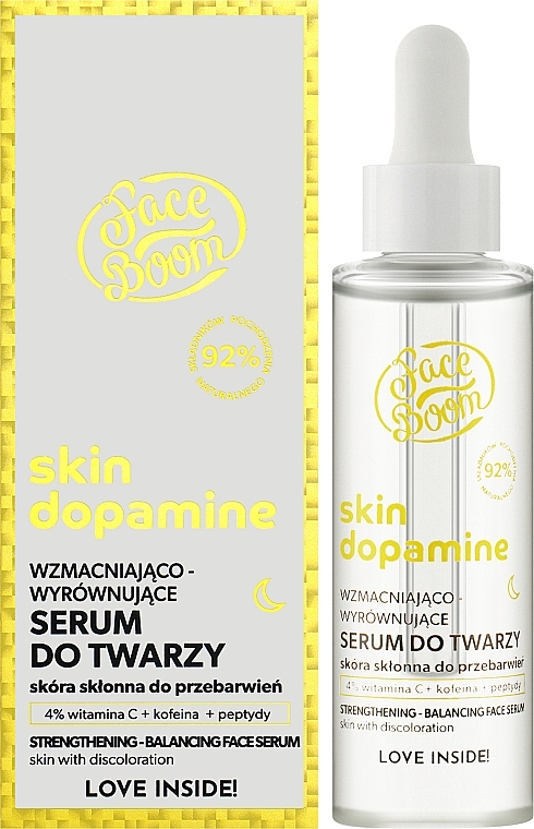 Укрепляющая и балансирующая сыворотка для лица - FaceBoom Skin Dopamine Serum Do Twarzy — фото N2