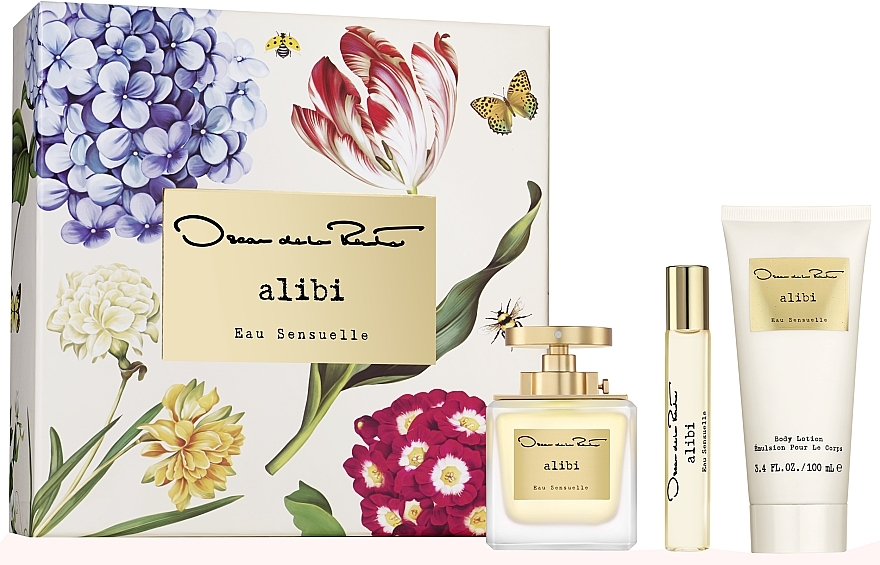 Oscar De La Renta Alibi Eau Sensuelle - Набір (edp/100ml + edp/mini/15ml + b/lot/100ml) — фото N1