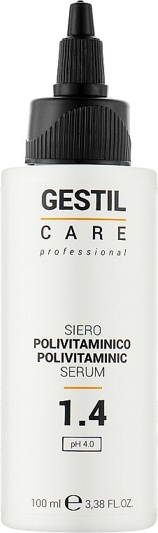 Поливитаминная сыворотка от выпадения и при себорее - Gestil Care Professional Polivitaminic Serum 1.4 — фото N1
