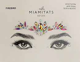 Духи, Парфюмерия, косметика Клеящиеся кристаллы для лица - Miami Tattoos Firebird