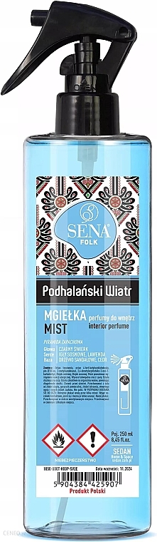Интерьерные духи "Подхаляньский ветер" - Sena Folk Mist Interior Parfume Podhalański Wind — фото N1