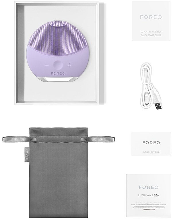 Щетка для очистки и массажа лица - Foreo Luna Mini 2 Plus Lavender — фото N4