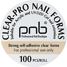 Формы для моделирования ногтей, прозрачная - PNB Clear-Pro — фото N1