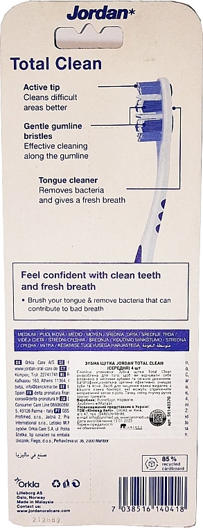 Зубна щітка - Jordan Total Clean Medium — фото N4