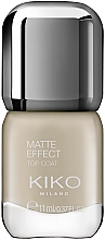 Духи, Парфюмерия, косметика Матовое верхнее покрытие с маслом кукуи - Kiko Milano Matte Top Coat