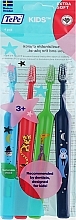 Парфумерія, косметика Зубні щітки для дітей, блакитна + зелена + синя + рожева - TePe Kids Extra Soft