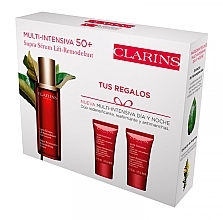 Духи, Парфюмерия, косметика Набор - Clarins Multi Intensiva Supra Serum Lift-Remodelant (f/ser/50ml + d/cr/15ml + nig/cr/15ml)