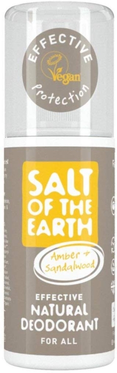 Натуральный спрей-дезодорант - Salt of the Earth Amber & Sandalwood Natural Deodorant Spray — фото N1