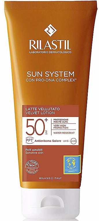 Оксамитовий сонцезахисний лосьйон - Rilastil Sun System Velvet Lotion SPF50 — фото N1