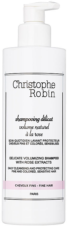 Шампунь для волос с экстрактом розы - Christophe Robin Delicate Volume Shampoo with Rose Extracts — фото N1
