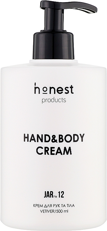 Зволожувальний крем для рук - Honest Products JAR №12 Hand Cream — фото N1