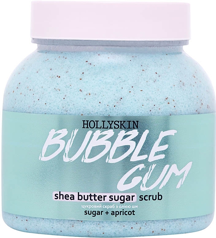 Сахарный скраб с маслом ши и перлитом - Hollyskin Bubble Gum
