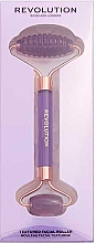 Роллер для лица двухсторонний, фиолетовый - Revolution Skincare Facial Roller Textured Facial Roller  — фото N2