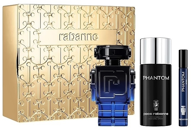 Paco Rabanne Phantom Intense - Набір (edp/100ml+edp/10ml+deo/150ml) — фото N1