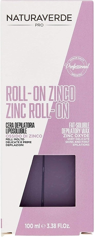 Воск для депиляции в картридже - Naturaverde Pro Zinc Roll-On Fat Soluble Depilatory Wax — фото N1