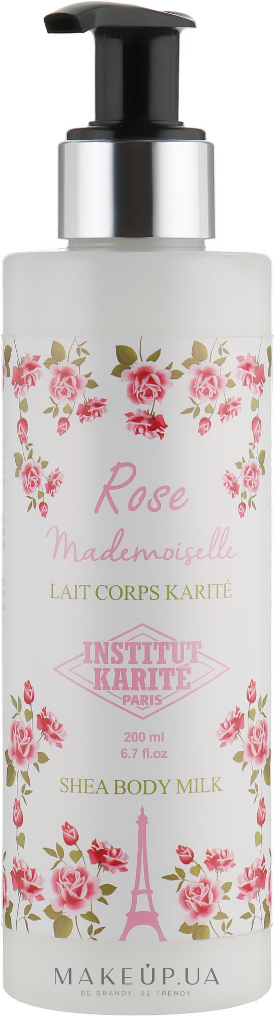Молочко для тіла - Institut Karite Rose Mademoiselle Collection Shea Body Milk — фото 200ml