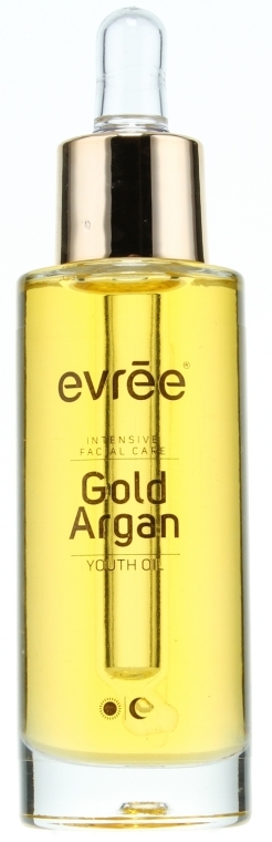 Аргановое масло против морщин для сухой и комбинированной кожи лица - Evree Gold Argan