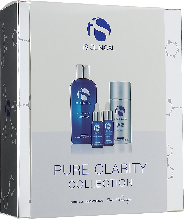 Набір для очищення шкіри - Is Clinical Pure Clarity Collection (clean/gel/180ml + serum/15ml + serum/15ml + sun/cr/100g) — фото N1