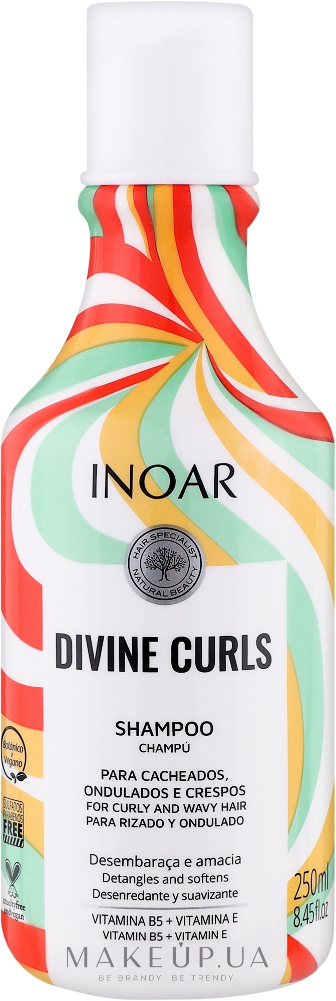 Бессульфатный шампунь "Божественные кудри" - Inoar Divine Curls Shampoo — фото 250ml
