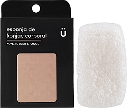 Натуральный спонж конняку для тела, 7.5 см - Naturbrush Konjac Sponge — фото N2