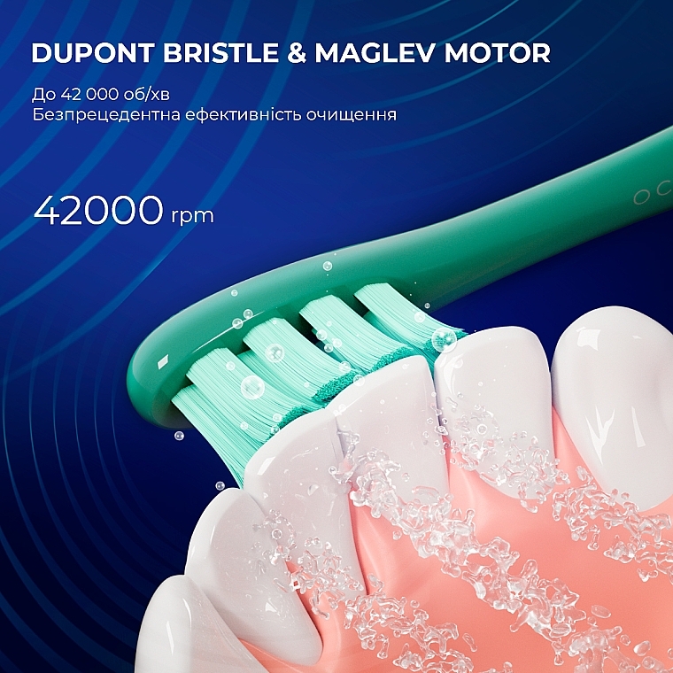 Розумна зубна щітка Oclean X Pro Green - Oclean X Pro Mist Green (OLED) (Global) — фото N8