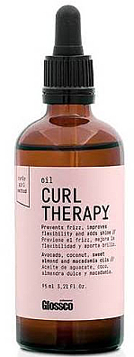 Масло для кудрявых и волнистых волос - Glossco Curl Therapy Oil — фото N1