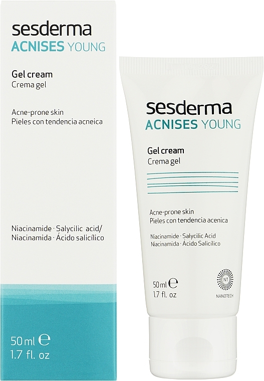 Крем-гель для молодої проблемної шкіри - SesDerma Laboratories Acnises Young Gel Cream — фото N2