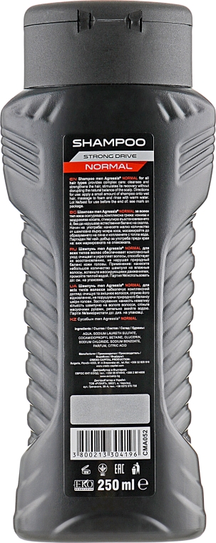 Шампунь для всіх типів волосся - Men Agressia Normal Shampoo — фото N2